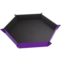 Gamegenic - Magnetic Dice Tray Hexagonal (Black/Purple)