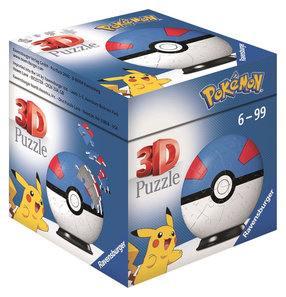 Ravensburger - Pokémon Puzzle Ball (54 Pieces) (Great Ball)