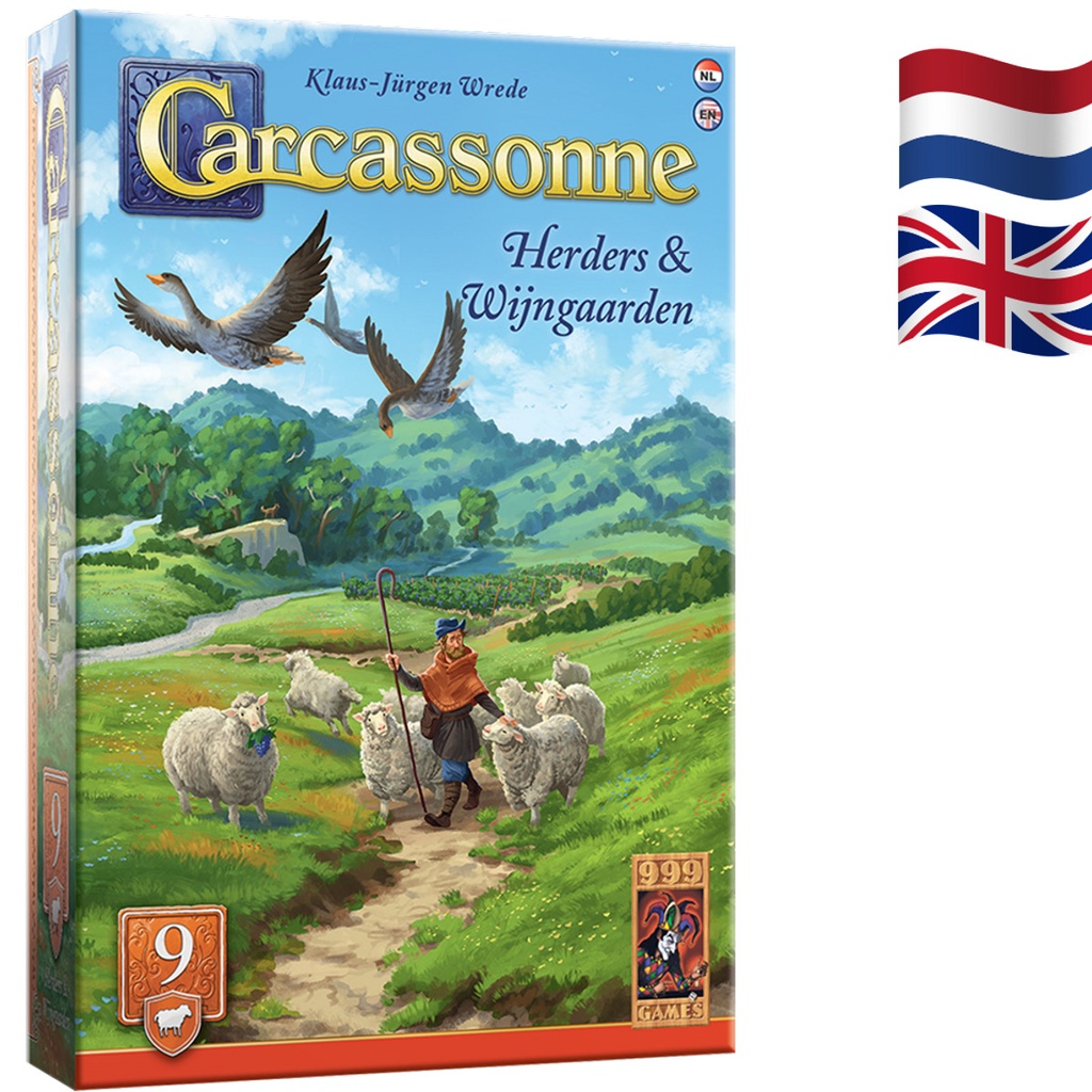 [999-CAR51] Carcassonne: Herders & Wijngaarden Uitbreiding 9