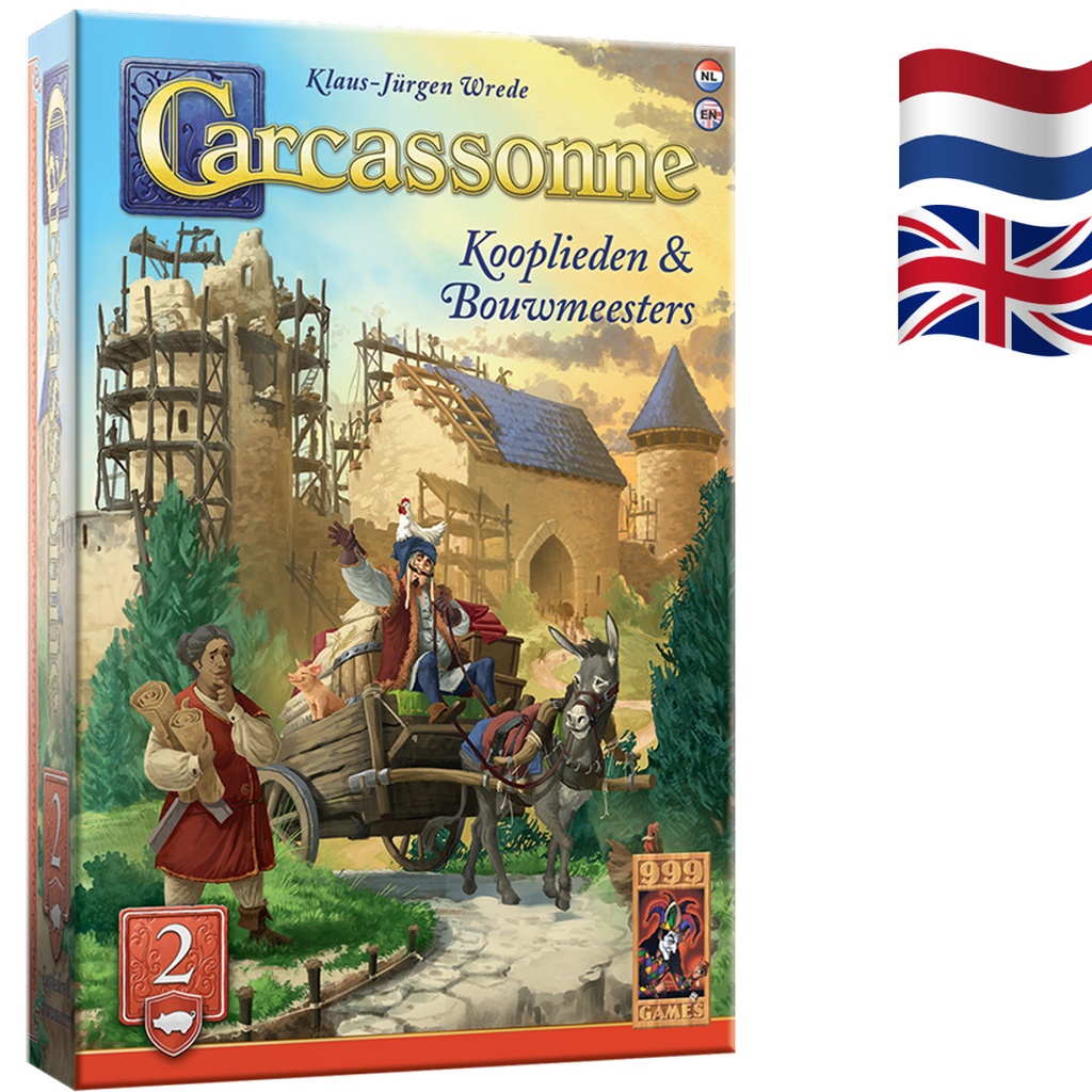 [999-CAR44] Carcassonne: Kooplieden & Bouwmeesters Uitbreiding 2