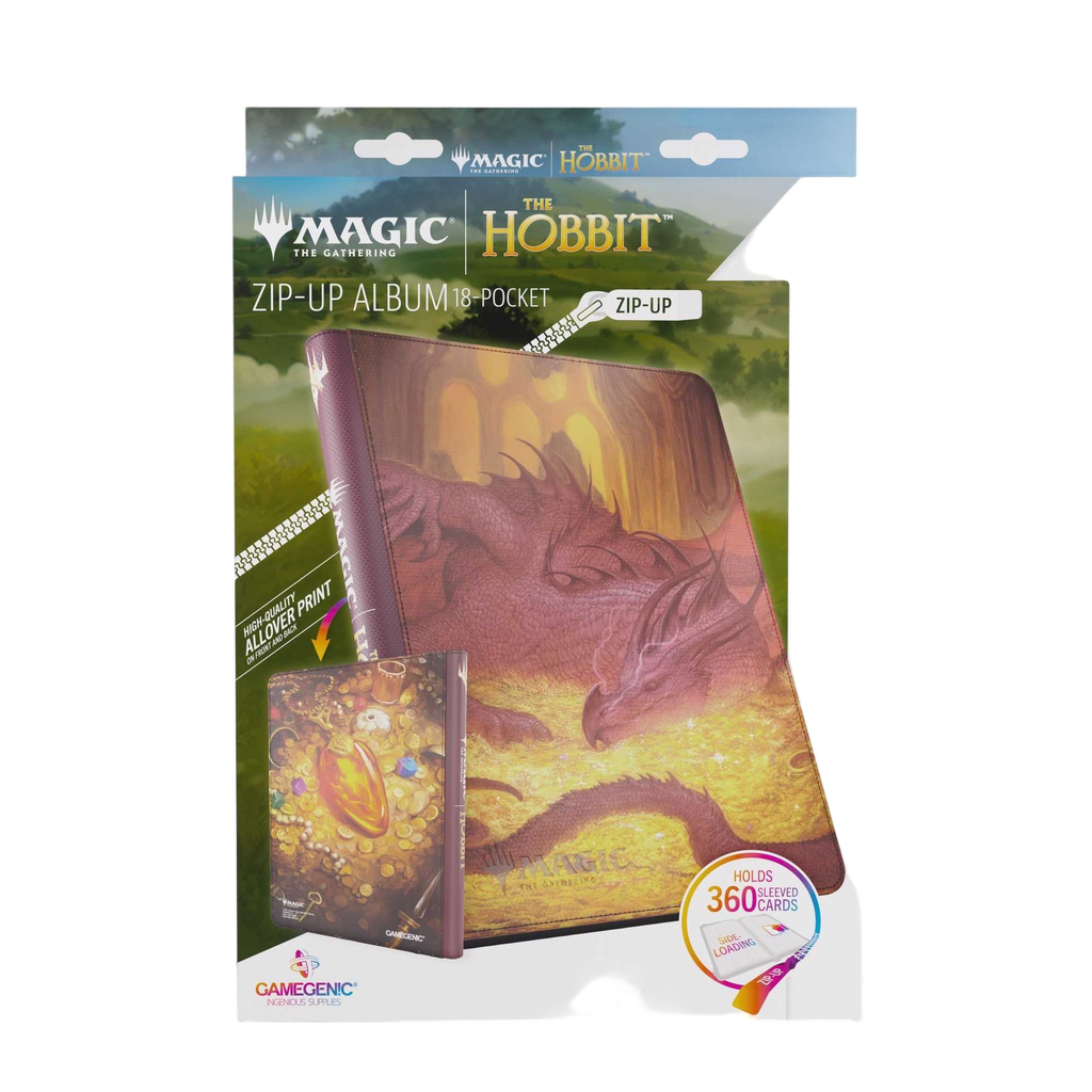 [GGS31090ML] Magic: The Gathering - The Hobbit Zip-Up Album 18-Pocket: Smaug's Mox Amber