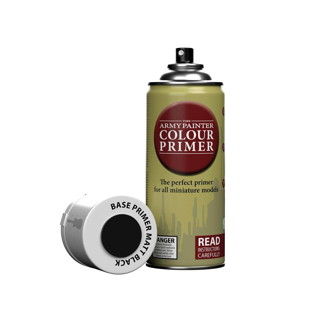 [CP3001] The Army Painter - Colour Primer & Spray Varnish (400 ml) (Matt Black)