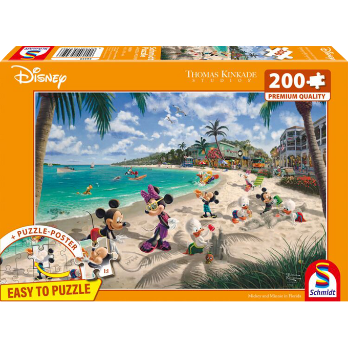 Disney, Mickey & Minnie in Florida, 200 stukjes - Puzzel