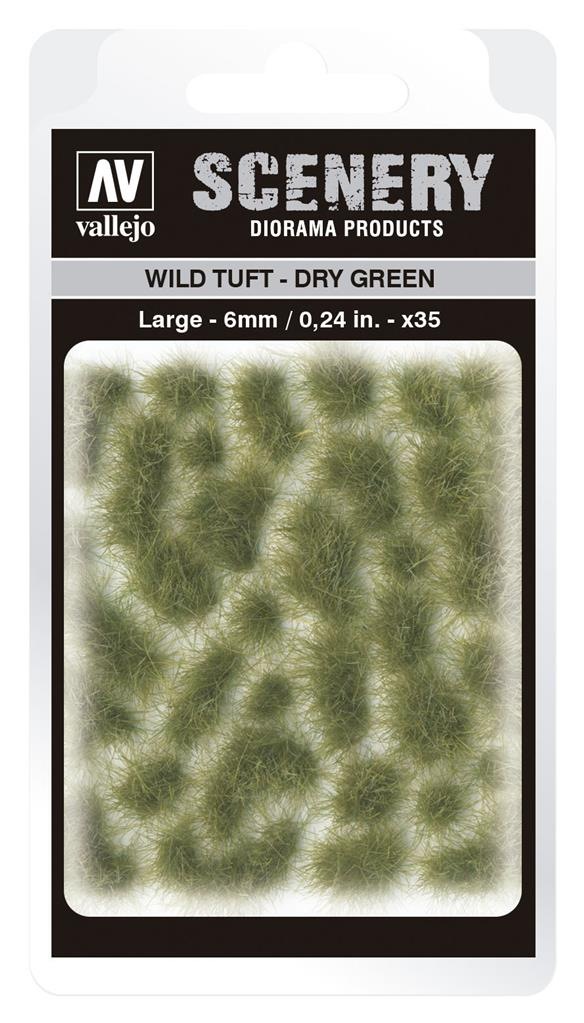 [BF-129648] Vallejo - Scenery - Wild Tuft Dry Green (6 mm)