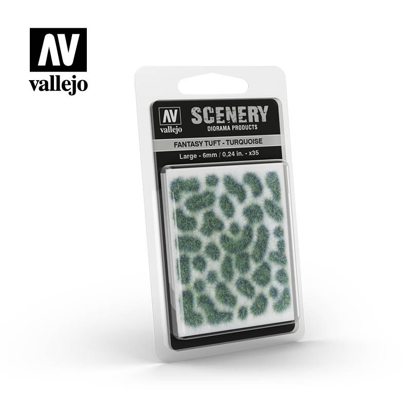 [BF-129665] Vallejo - Scenery - Fantasy Tuft Turquoise (6 mm)