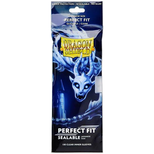 Dragon Shield - Japanese Size Perfect Fit Sealable Inner Sleeves - Clear Yama (100 Sleeves)