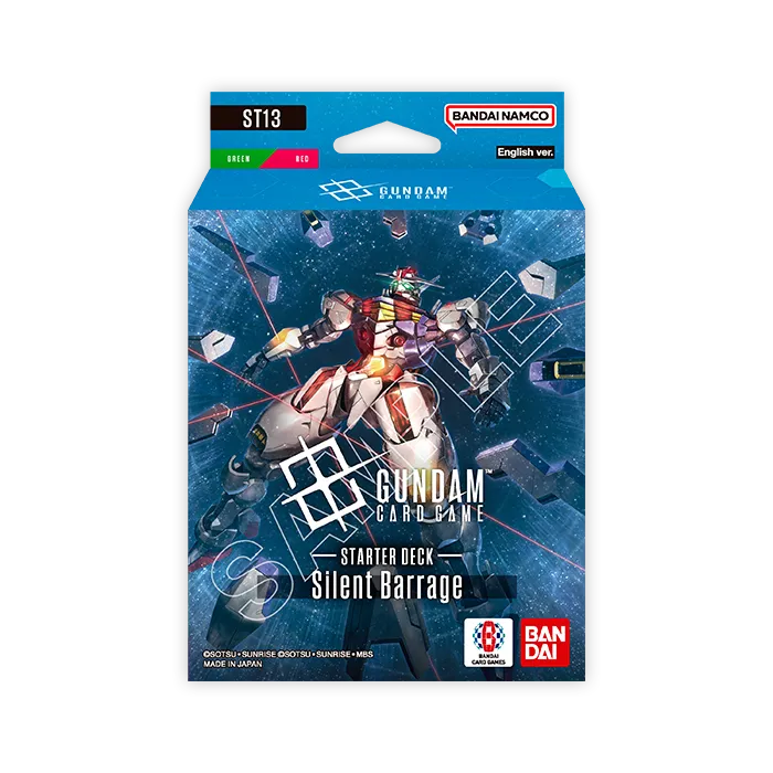 Gundam Card Game Starter Deck Display ST13 Silent Barrage (6 Decks) - EN